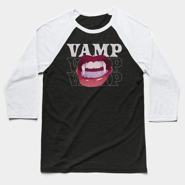 Vamp Grunge Baseball T-Shirt by Colana Studio